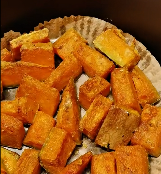 Calabaza en freidora de aire