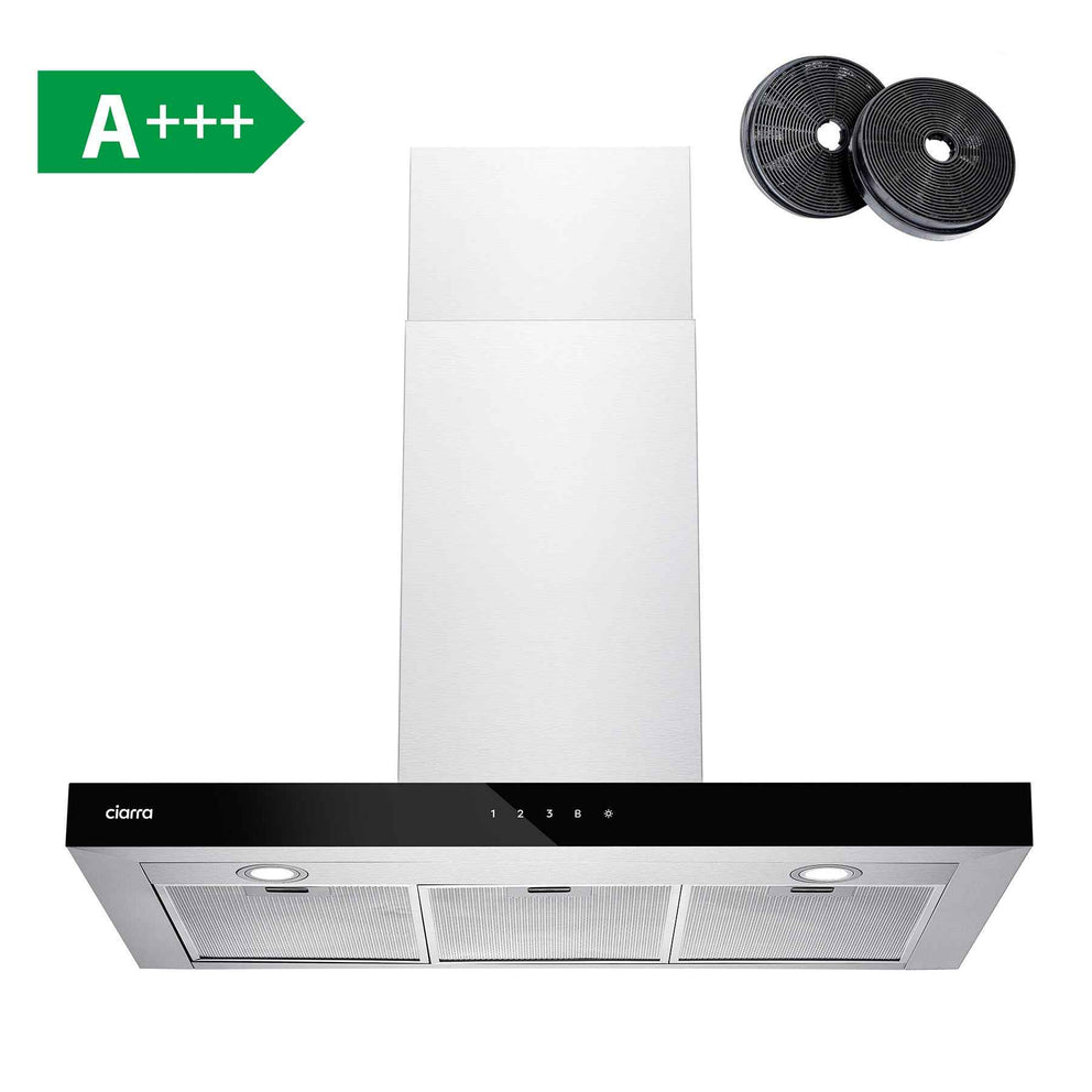 Ciarra Campana extractora de pared de 90cm con control táctil CBCS9102-OW