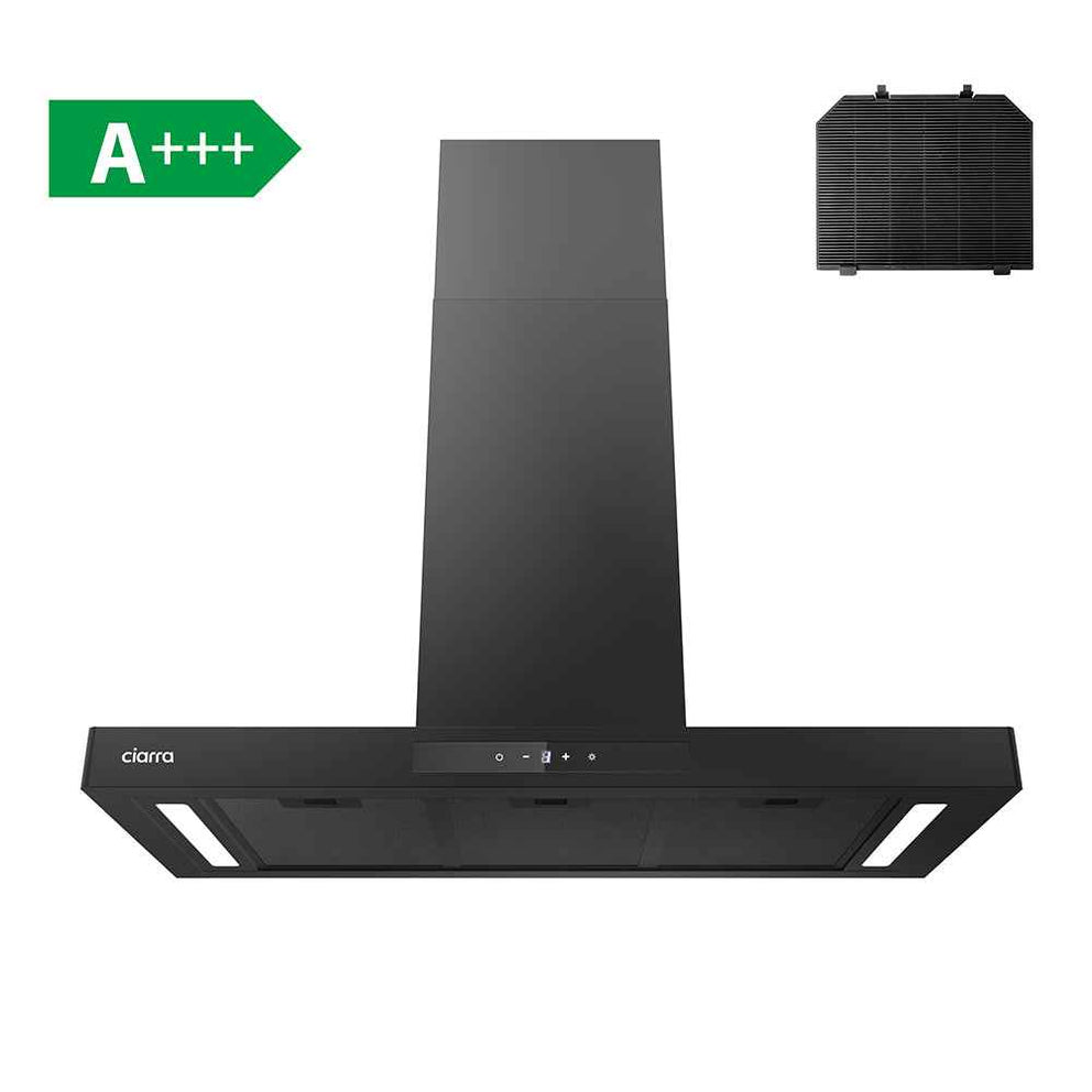 CIARRA Campana extractora inteligente de pared de 90cm con Wifi y control táctil CBCB9102P-OW