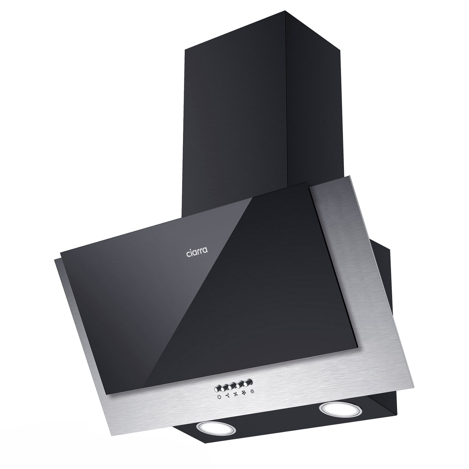 CIARRA 60cm Campana extractora inclinada de 3 velocidades CBCB6736C-OW