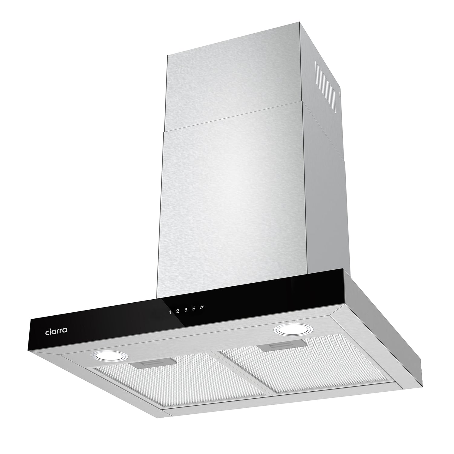 CIARRA Campana extractora 60cm 650m³/h Control táctil Clase A++ CBCS6102-OW