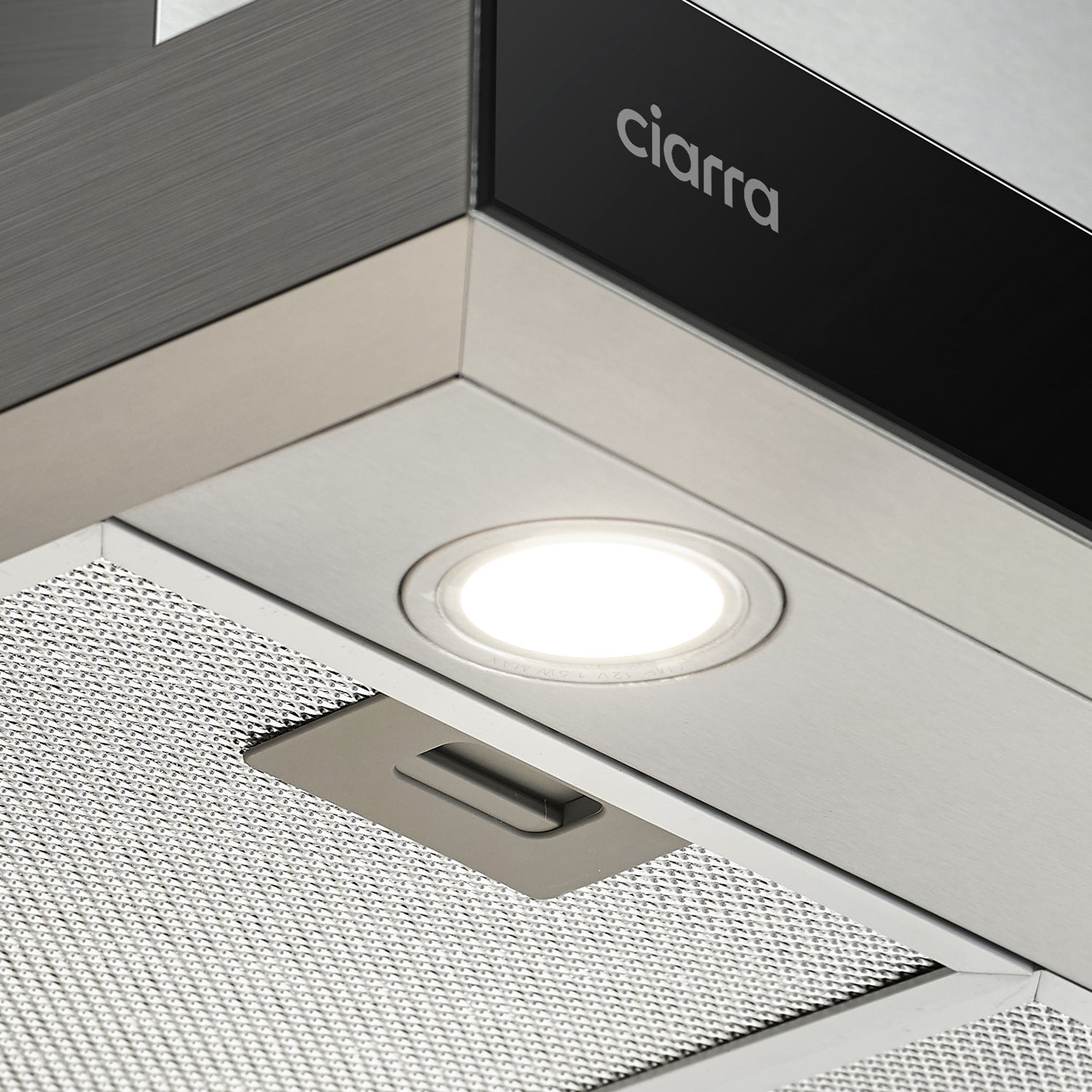 CIARRA Campana extractora 60cm 650m³/h Control táctil Clase A++ CBCS6102-OW