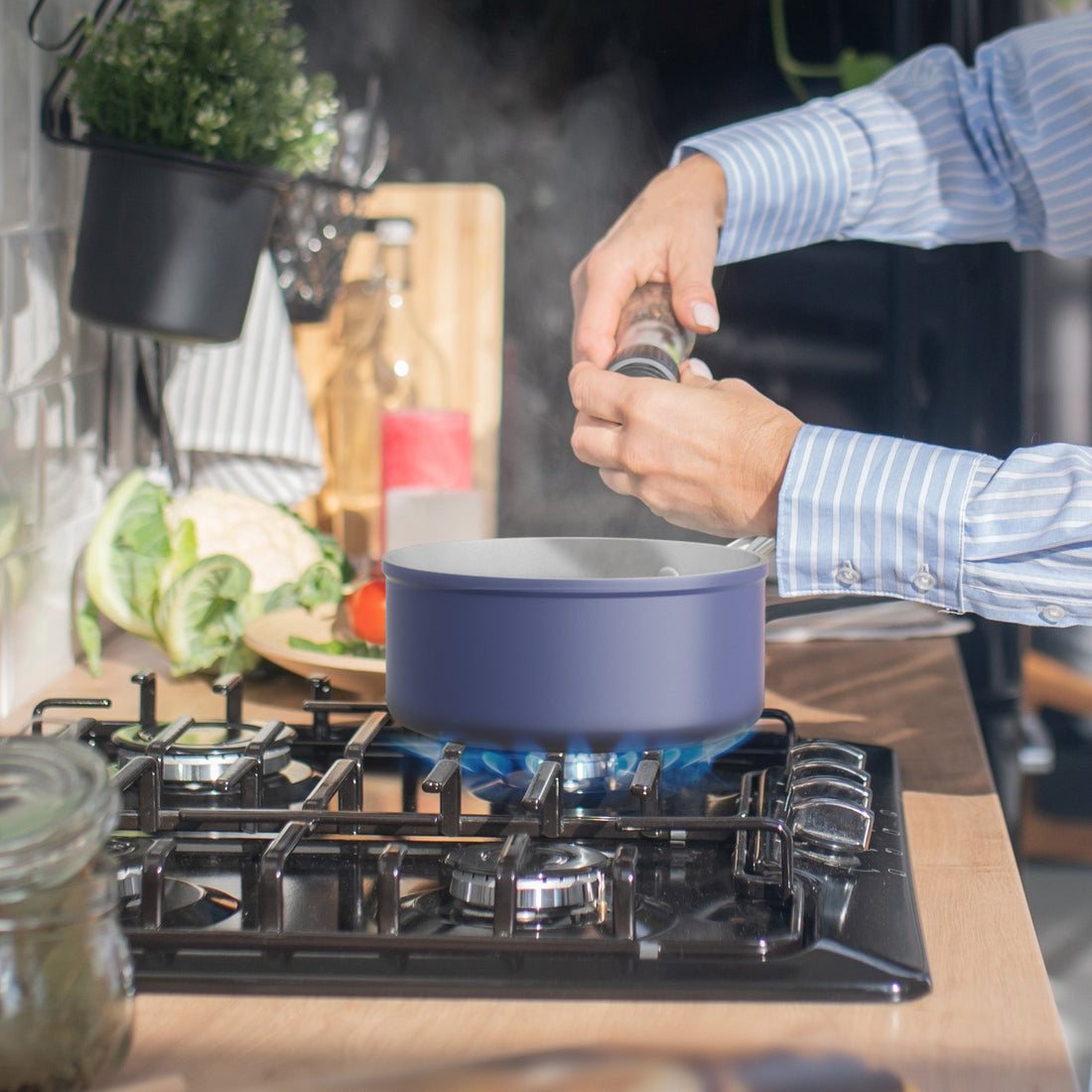 Campana extractora para cocina de gas
