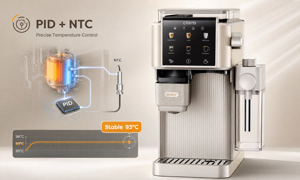 Cafetera pid- Por qué la estabilidad de temperatura importa para el espresso