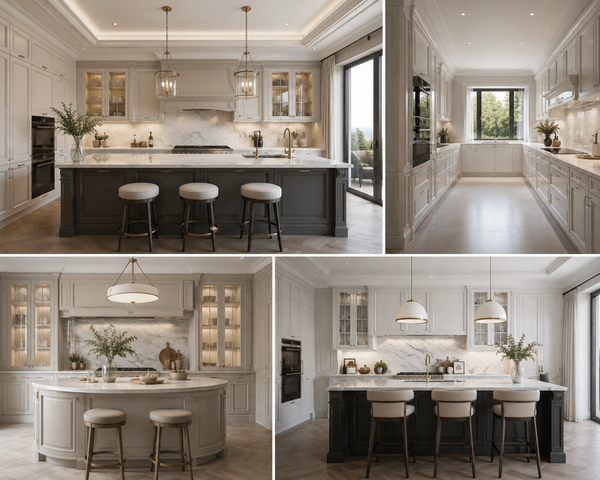 Diseño y la cocina moderna: ideas inteligentes de distribución y estilo