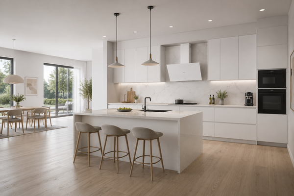 Las mejores campanas extractoras decorativas blancas de 60 cm para cocinas modernas