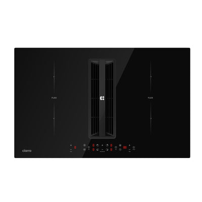 Ciarra ONE Vitroceramica Placa de Inducción con Extractor Ultra 830 mm con Sistema Plasma⁺ Incorporado CBBEH834BBFF-OW