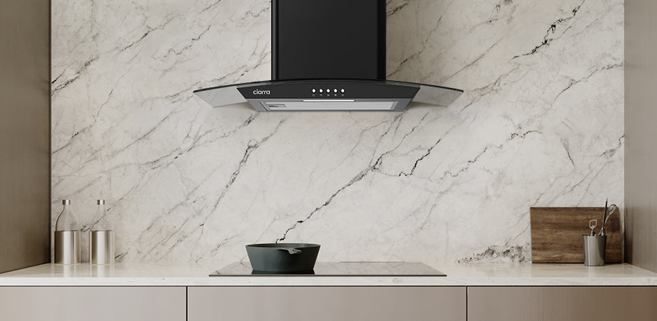 CIARRA Hotte Murale 60cm 650m³/h Classe A Eclairage LED Noir CBCB6506B-OW CIARRA Hotte Murale 60cm 650m³/h Classe A Eclairage LED Noir CBCB6506B-OW