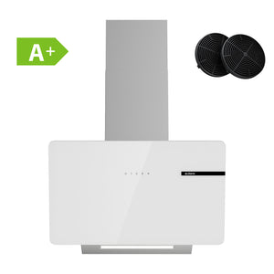 Ciarra Campana Extractora Decorativa 60cm Campana Extractora Inclinada Vidrio Blanco CBCS6765B-OW