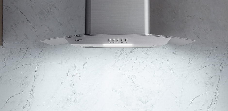 CIARRA Hotte Murale 60cm 650m³/h Verre Inox CBCS6506B-OW CIARRA Hotte Murale 60cm 650m³/h Verre Inox CBCS6506B-OW