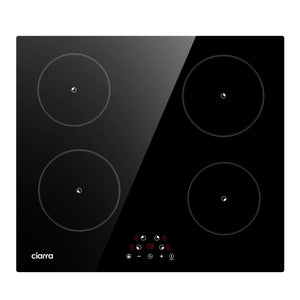 CIARRA Inducción Invisible Placa de inducción empotrada con 4 zonas y 9 niveles de potencia CABBIH4-F