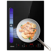 Ciarra ONE Placa de Inducción con Extractor Domino 390 mm con Sistema Plasma⁺ Incorporado CBBEH392B-OW
