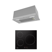 Ciarra Set Compacto 60 cm: campana empotrada + placa de inducción 3 zonas