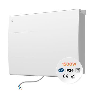 Ciarra CBHT10E/15E/20E Emisor Térmico Cerámico Cableado (Sin Enchufe) – Radiador Eléctrico de Pared con Inercia Térmica Pantalla Digital Intuitiva (1000W–2000W)