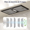 CIARRA CBCB5937A campana extractora integrada 52 cm negra - filtros antigrasa de aluminio lavables