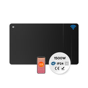 CIARRA emisor térmico cerámico 1500W negro WiFi vista frontal