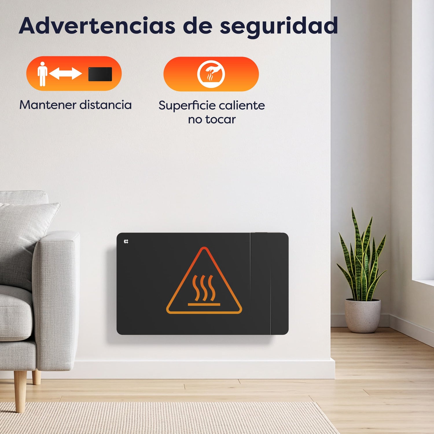 Protección contra sobrecalentamiento y bloqueo de panel en radiador CIARRA
