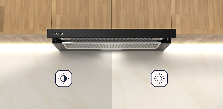 CIARRA Hotte Tiroir Téléscopique 60cm 370m³/h Classe A Inox CBCS6906D-OW CIARRA Hotte Tiroir Téléscopique 60cm 370m³/h Classe A Inox CBCS6906D-OW