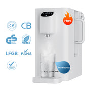 Ciarra x Susgreenable Purificador RO de Sobremesa 4-en-1 – Agua Caliente Instantánea en 3s, Filtro Integrado, Sin Instalación, Eficiencia 3:1 SGIWDR04-W