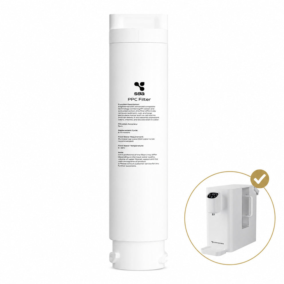 Ciarra x Susgreenable Cartucho de filtro PPC de repuesto SGPPCF04 para SGIWDR04-W