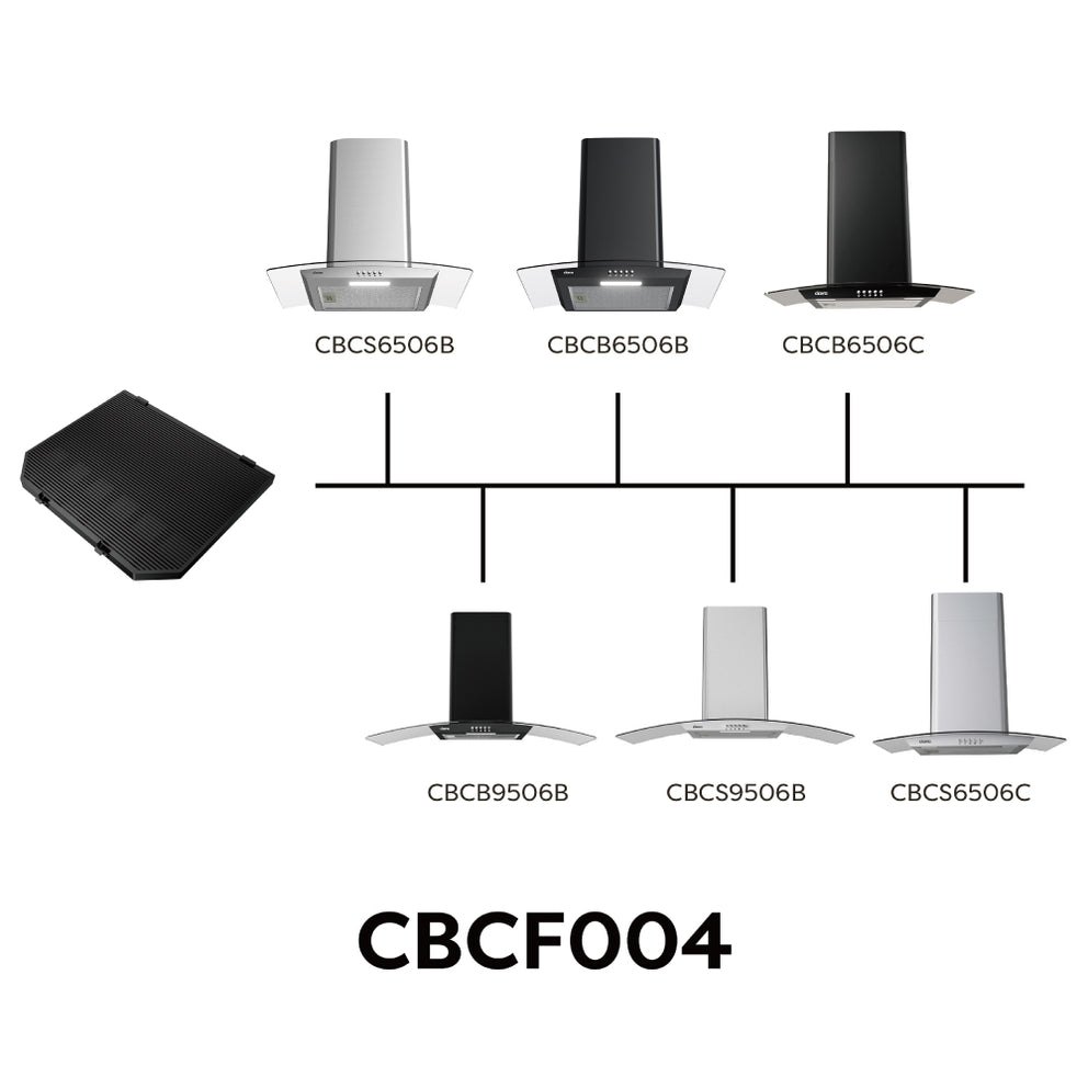 Ciarra Filtro de carbón de recirculación para campanas extractoras CBCF004-OW