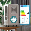 Ciarra Aire Acondicionado Portátil 3 en 1 Bajo Consumo A – Sin tubo, Refrigeración, Deshumidificación, Ventilación, Eficiente Energéticamente