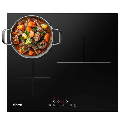Ciarra Placa de Inducción Integrada 3 Zonas 6100W CBBIH3-OW