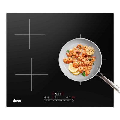 Ciarra Placa de Inducción Integrada 3 Zonas 6200W con Función Boost CBBIH3B-OW