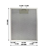 CIARRA Filtro de grasa de aluminio para campana extractora (260 x 319mm), 1 pieza